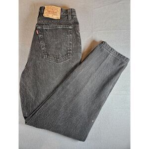 Vintage Levis Jeans Sz M Red Tab 30x30 501 Straight Denim Mom 90s Made in USA‎